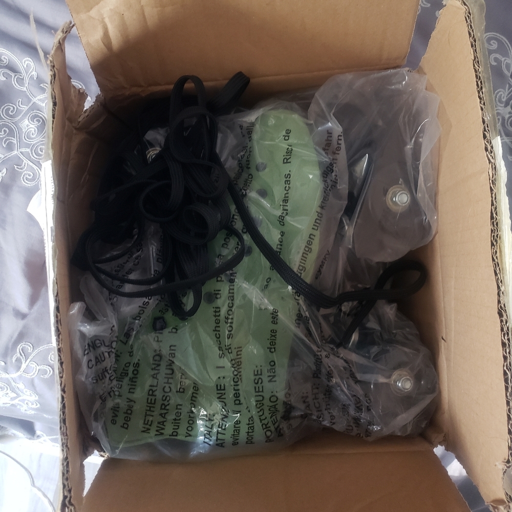 Brand New Green Suede Roller Skates